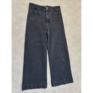 Pilcro and the Letterpress High Rise Wide Leg Jeans Crop Size 31